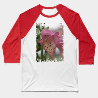 Pink Foxglove Baseball T-Shirt